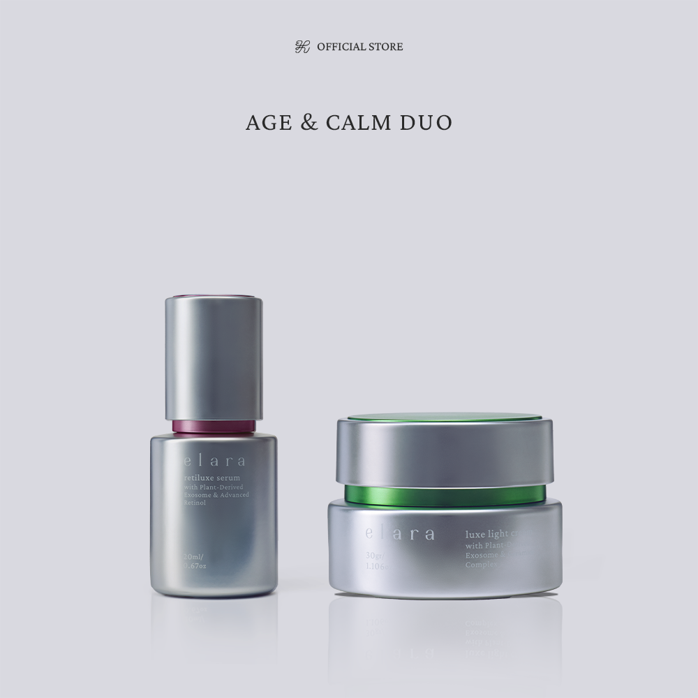Set Elara AGE & CALM DUO Retiluxe Serum 20ml Luxe Light Cream 30g